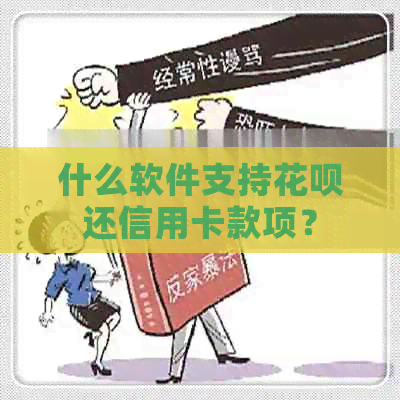 什么软件支持花呗还信用卡款项？