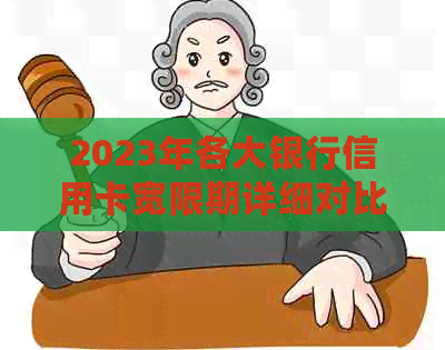 2023年各大银行信用卡宽限期详细对比表：了解期还款策略与政策