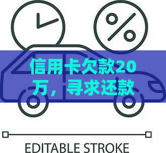 信用卡欠款20万，寻求还款策略和理财建议