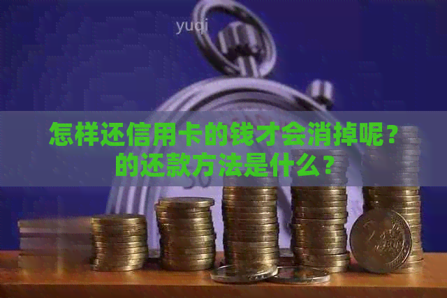 怎样还信用卡的钱才会消掉呢？的还款方法是什么？