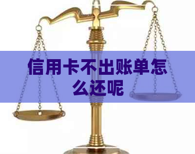 信用卡不出账单怎么还呢