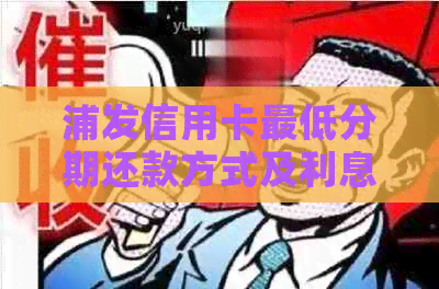 浦发信用卡更低分期还款方式及利息计算