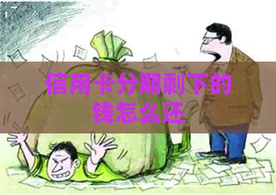 信用卡分期剩下的钱怎么还