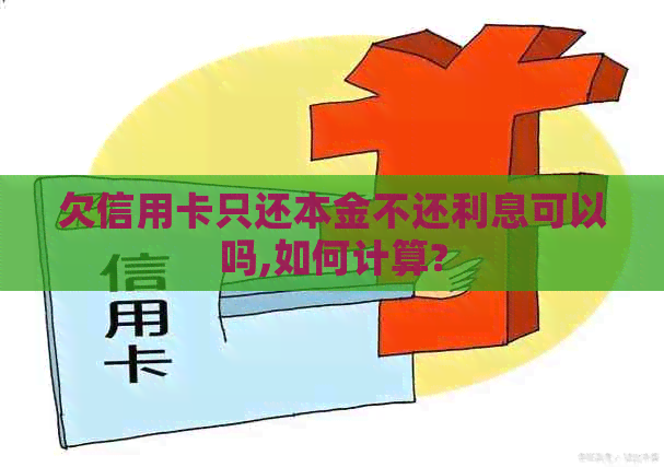 欠信用卡只还本金不还利息可以吗,如何计算?