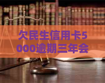 欠民生信用卡5000逾期三年会立案捉人：起诉流程与后果全解析