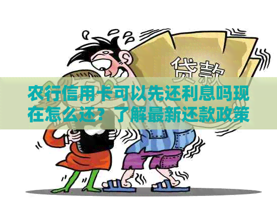 农行信用卡可以先还利息吗现在怎么还？了解最新还款政策