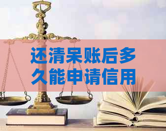 还清呆账后多久能申请信用卡以及办理流程详解