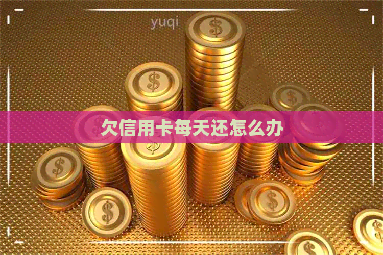 欠信用卡每天还怎么办