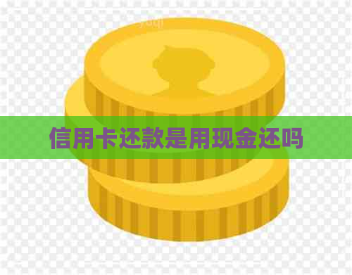 信用卡还款是用现金还吗