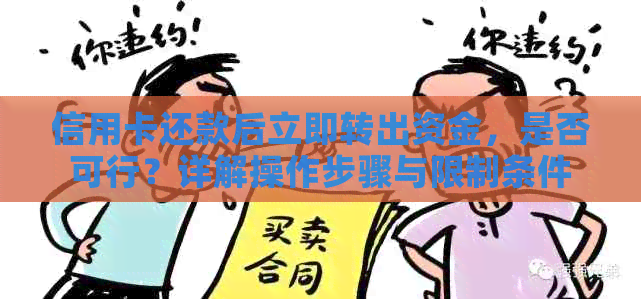 信用卡还款后立即转出资金，是否可行？详解操作步骤与限制条件