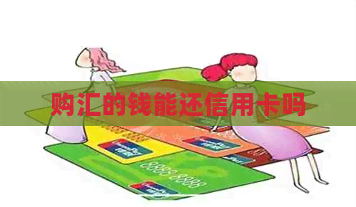 购汇的钱能还信用卡吗