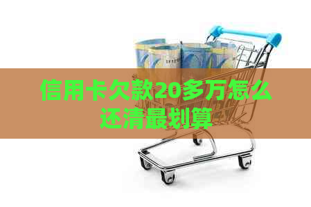 信用卡欠款20多万怎么还清最划算