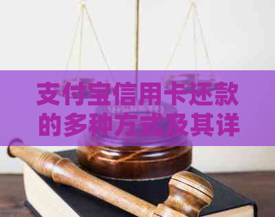 支付宝信用卡还款的多种方式及其详细步骤解析