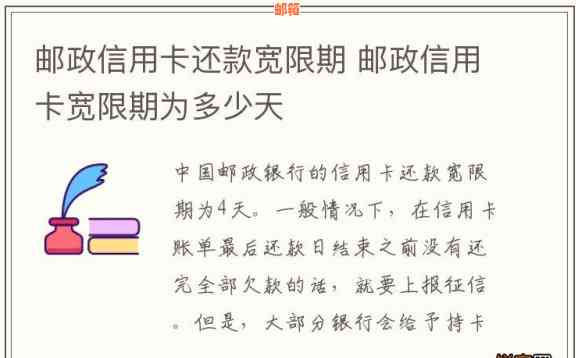 邮政银行信用卡3天宽限期详解：如何申请、逾期后果及还款方式全解析