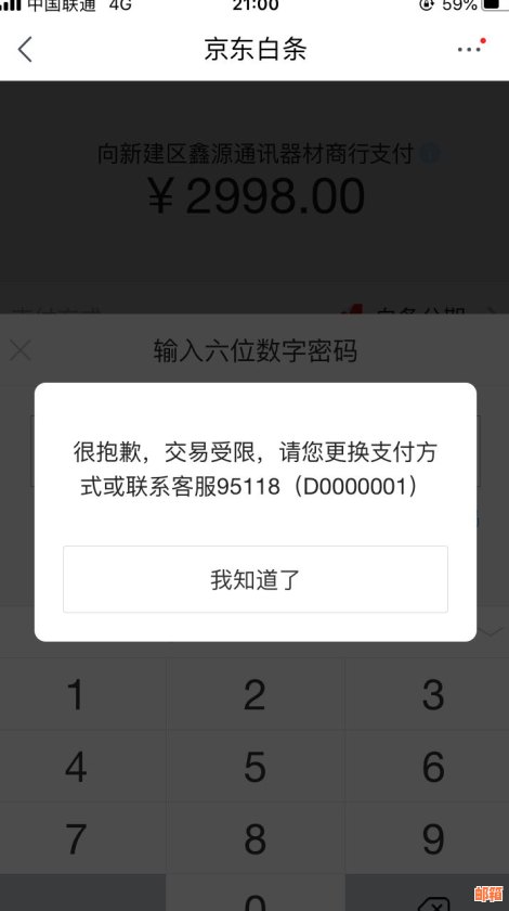 京东还款交易受限制：解决方案与更换支付方式