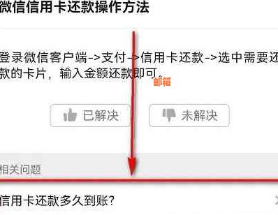 微信还信用卡的操作步骤与注意事项，以及是否支持该功能